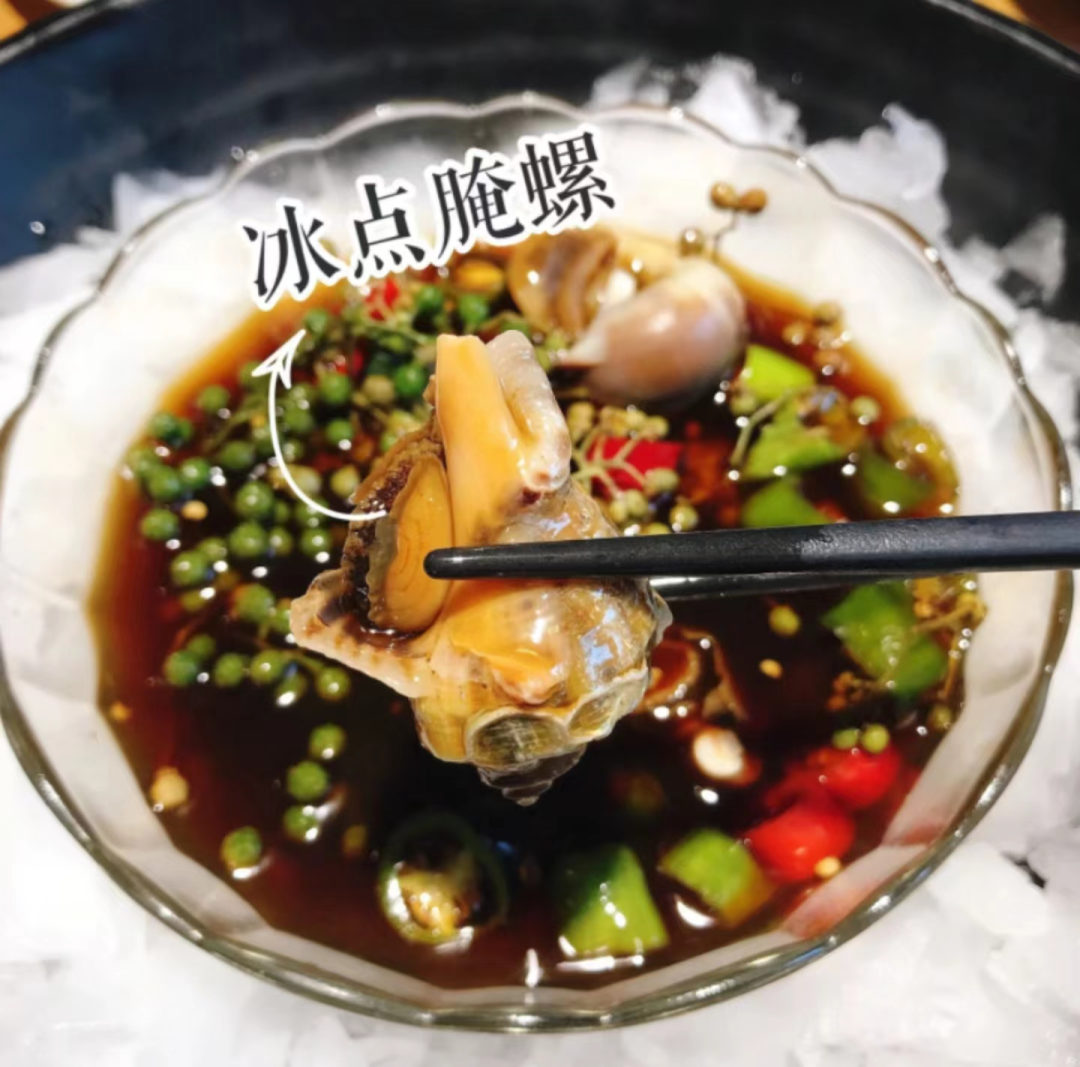 俏胶东漳州路店：冰点淹螺，辣烧鳗鳞鱼